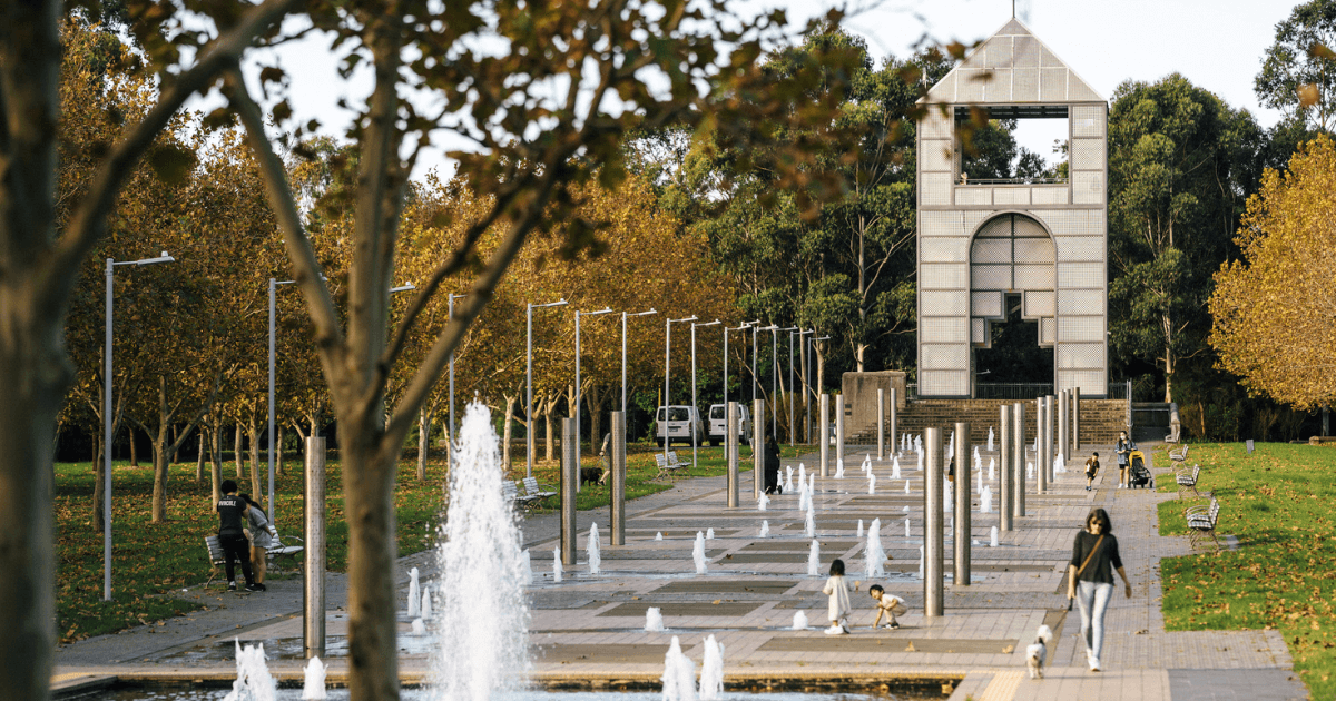 Bicentennial Park water features